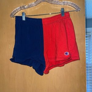 Navy and Red Champion Shorts